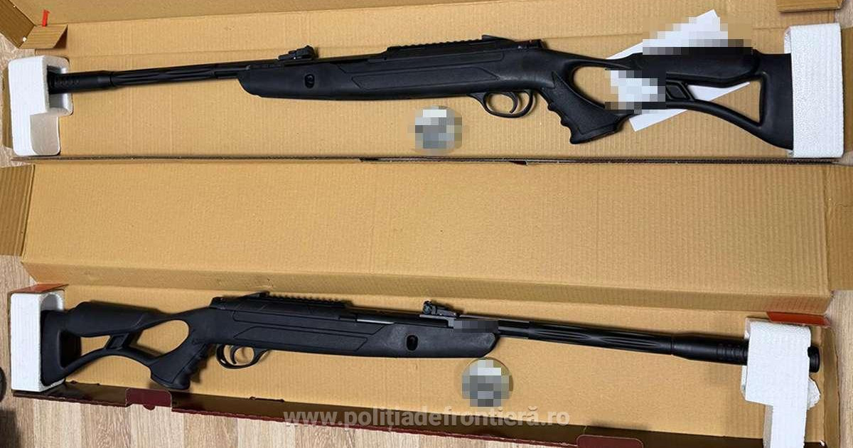 Descoperirea alarmantă de la Aeroportul Cluj-Napoca: Arme cu aer comprimat și proiectile confiscate