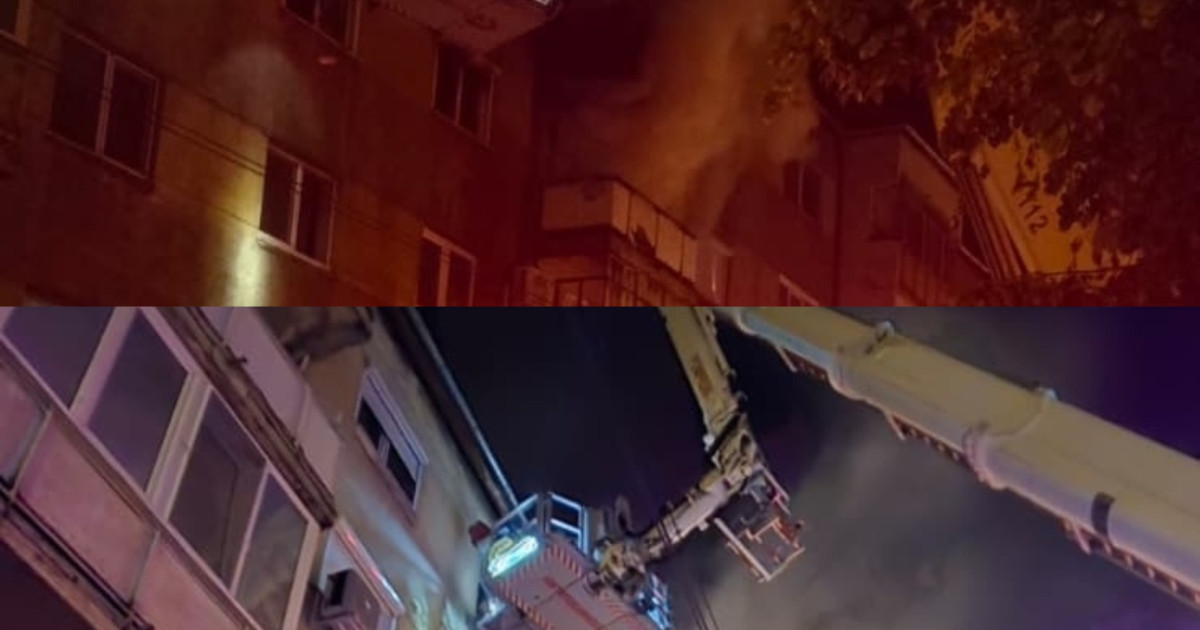 Incendiu devastator în Oradea: O noapte de coșmar pentru locatarii unui bloc de apartamente