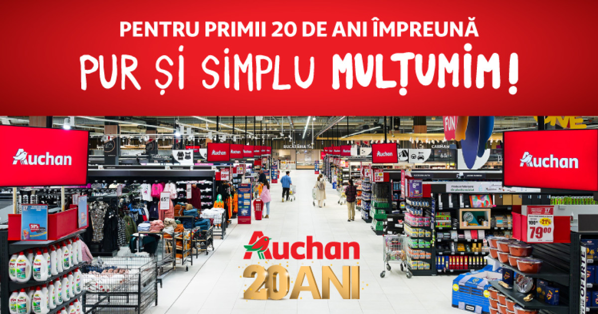 Auchan România: Două decenii de inovație și susținere a economiei locale în retailul românesc