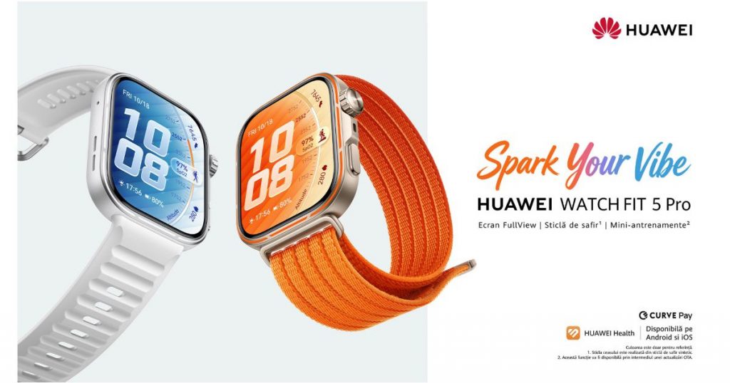 HUAWEI WATCH FIT 5: Un Ceas Inteligent care Transformă Stilul de Viață în Mișcare