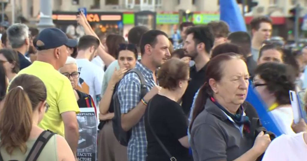 Protest în Piaţa Victoriei: Cetăţenii României se ridică împotriva corupţiei sistemice