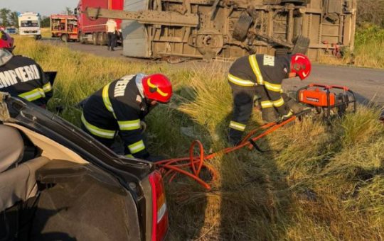 Tragedia de pe DN 22: O remorcă desprinsă provoacă o tragedie umană în Brăila