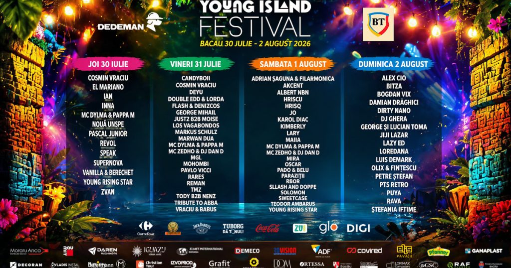 Întoarcerea acasă: Young Island Festival revine la Bacău cu un lineup impresionant