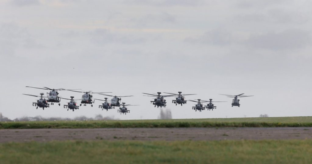Strategia inovatoare a Armatei britanice: Inelul de oțel din drone pentru protecția elicopterelor Apache