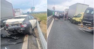Accident grav pe A1 în Timiș: Analiza unui incident rutier complex