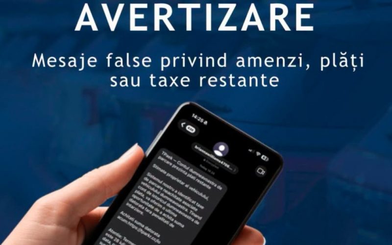Avertismentul DNSC: Cum ne protejăm de tentativele de fraudă prin SMS legate de taxele de parcare