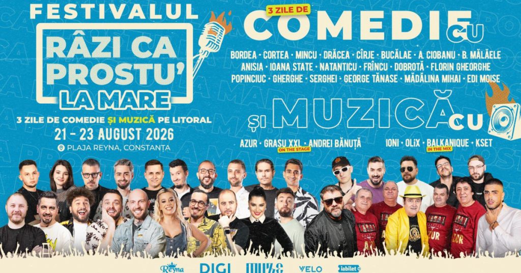Festivalul „Râzi Ca Prostu’ la Mare”: O sărbătoare a umorului și distracției pe litoralul românesc