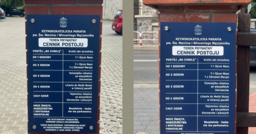 O inițiativă inovatoare în Polonia: Biserica care înlocuiește taxele de parcare cu rugăciuni