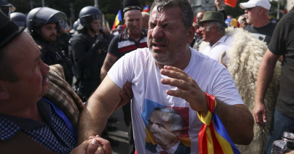 Tensiuni în Piața Victoriei: Protestul oierilor degenerat în violență