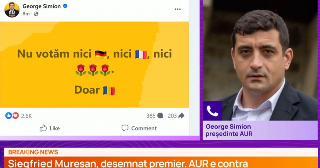 George Simion și controversele desemnării premierului: Între interese străine și alianțe inedite